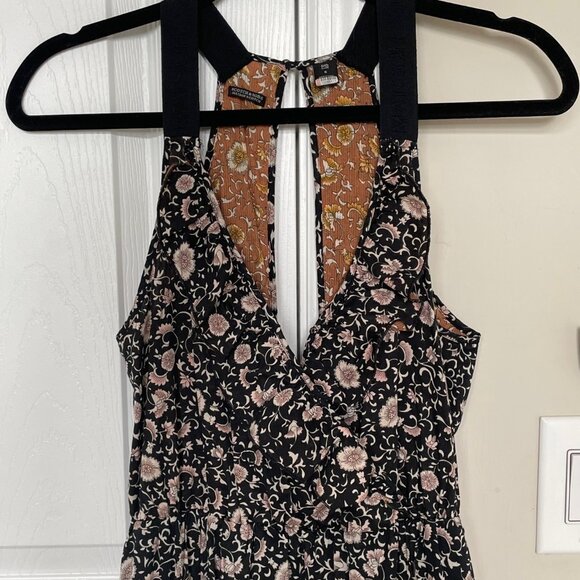 Scotch & Soda Maison Scotch Ruffled Midi Floral Summer Dress Casual Boho Chic - Picture 3 of 6